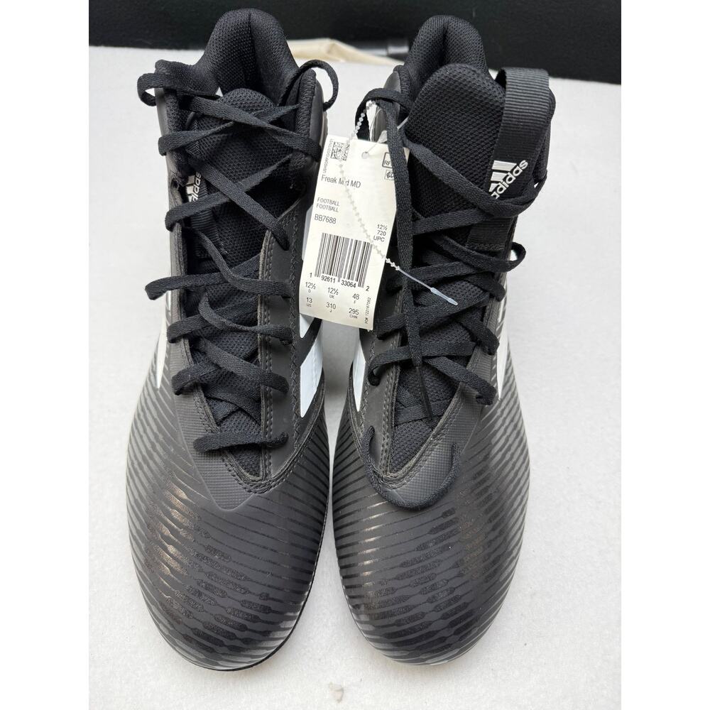 Adidas Freak Mid MD Cleats Mens 13 Black White Football BB7688 Firm Ground